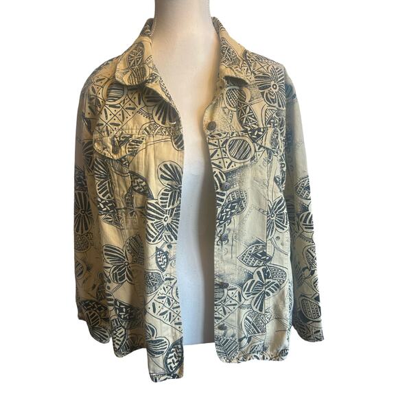 Vintage India Boutique Denim Shirt Jacket - Picture 2 of 6